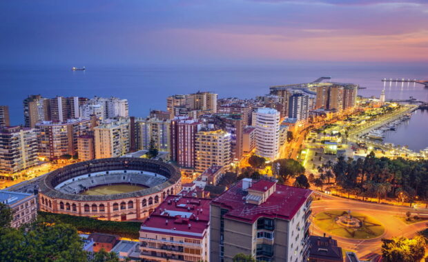 malaga from the sky